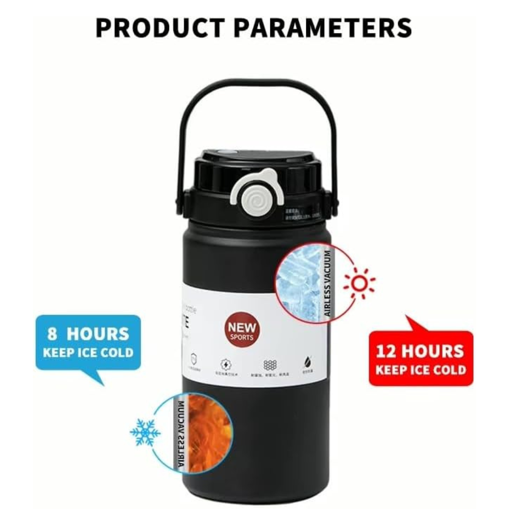 1000ml Insulated Thermal Bottle with Handle