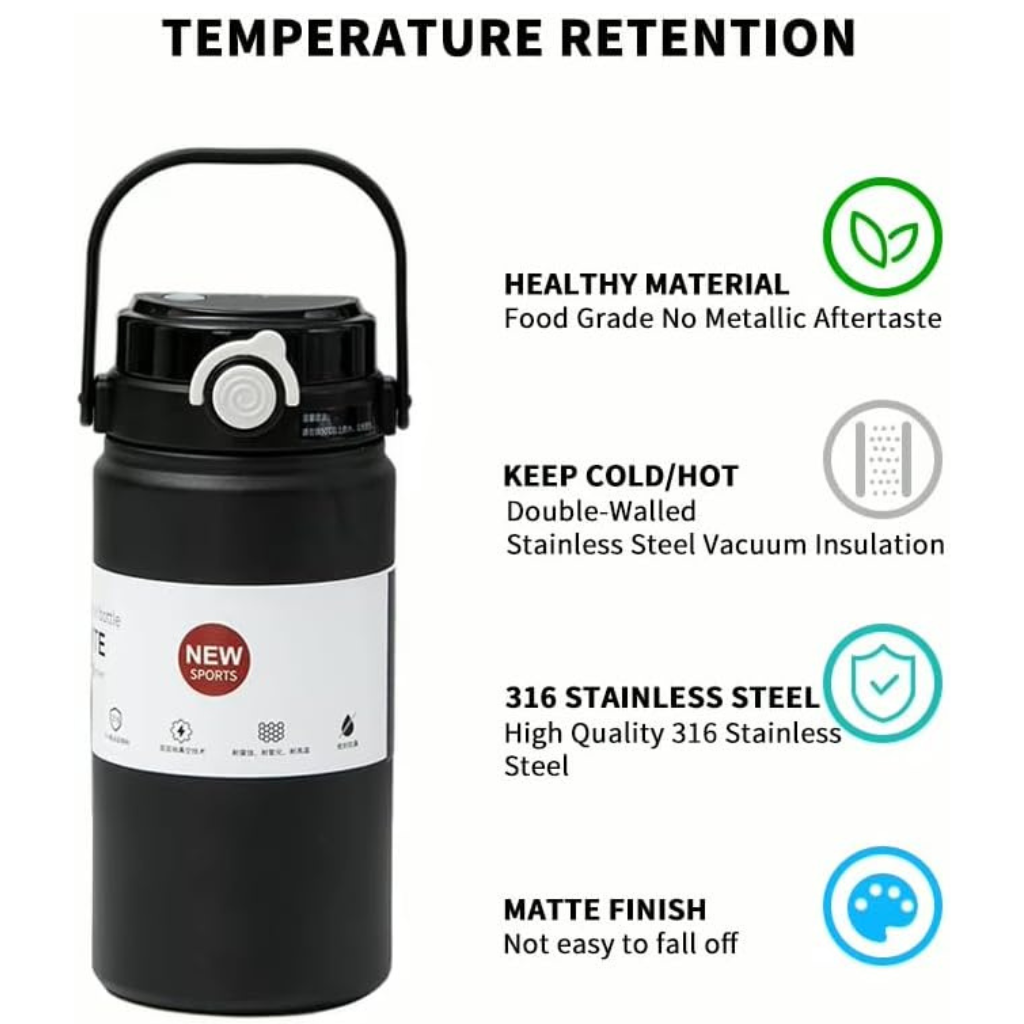 1000ml Insulated Thermal Bottle with Handle