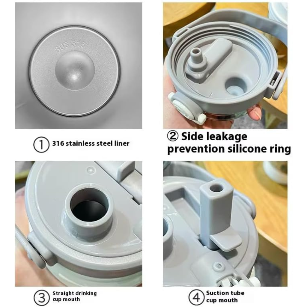 1000ml Insulated Thermal Bottle with Handle