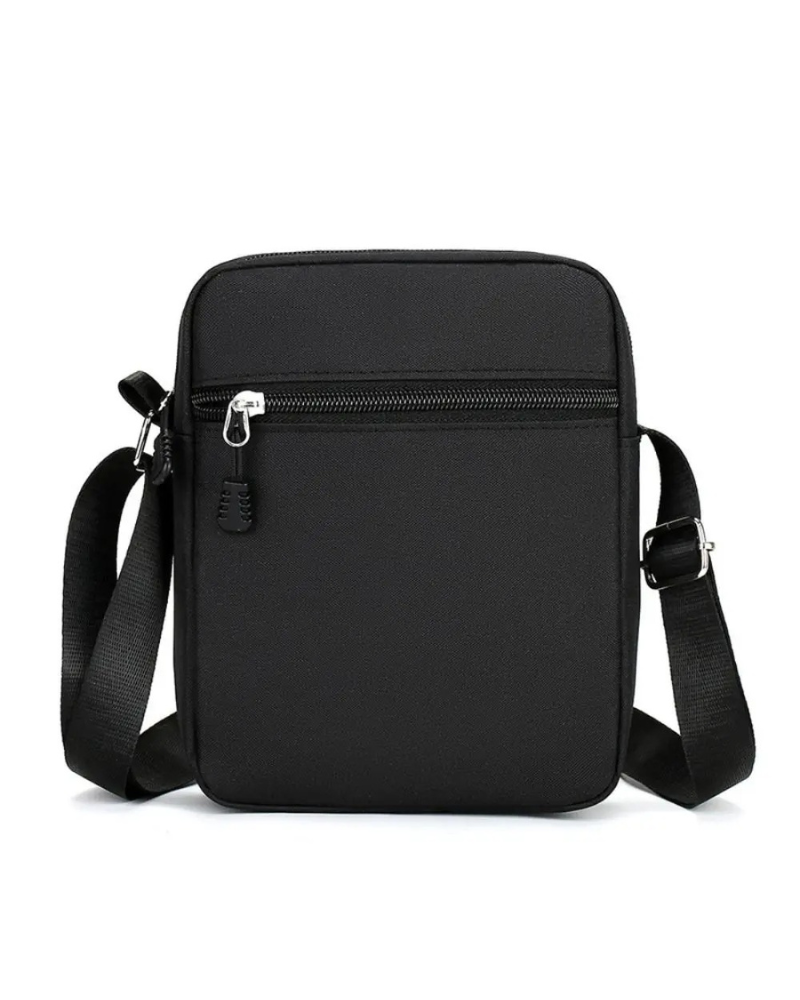 Men’s Durable Mini Shoulder Bag – Black Mobile Phone Pouch & Waist Pack for Everyday Use and Outdoor Activities