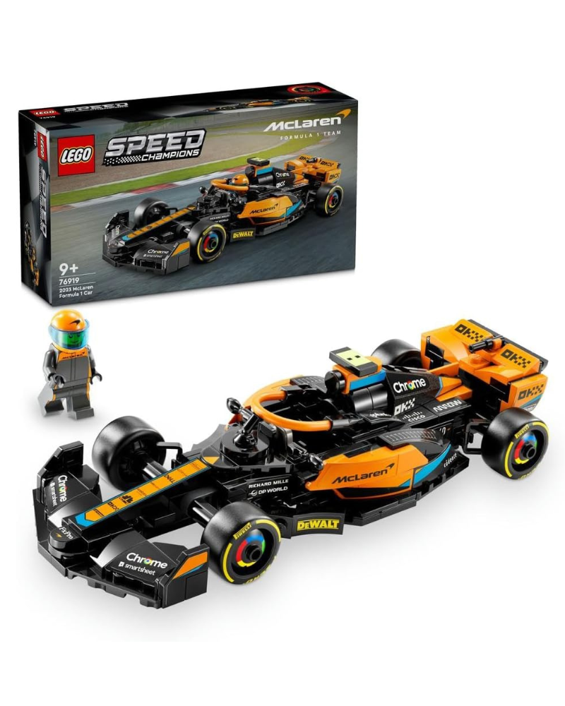 LEGO Speed Champions 2023 McLaren Formula 1 Race Car – Buildable Vehicle Model Set for Kids 9+ (76919)