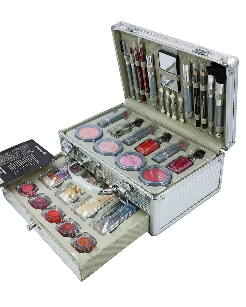 Miss Young Professional Makeup Kit Set (50 Pieces) | Complete Cosmetic Set with Eye, Lip & Face Makeup | High-Quality Beauty Kit for All Skin Tones