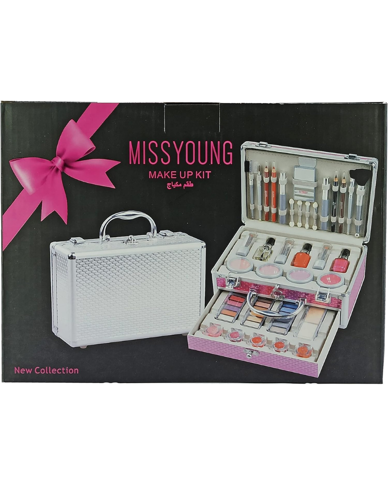 Miss Young Professional Makeup Kit Set (50 Pieces) | Complete Cosmetic Set with Eye, Lip & Face Makeup | High-Quality Beauty Kit for All Skin Tones