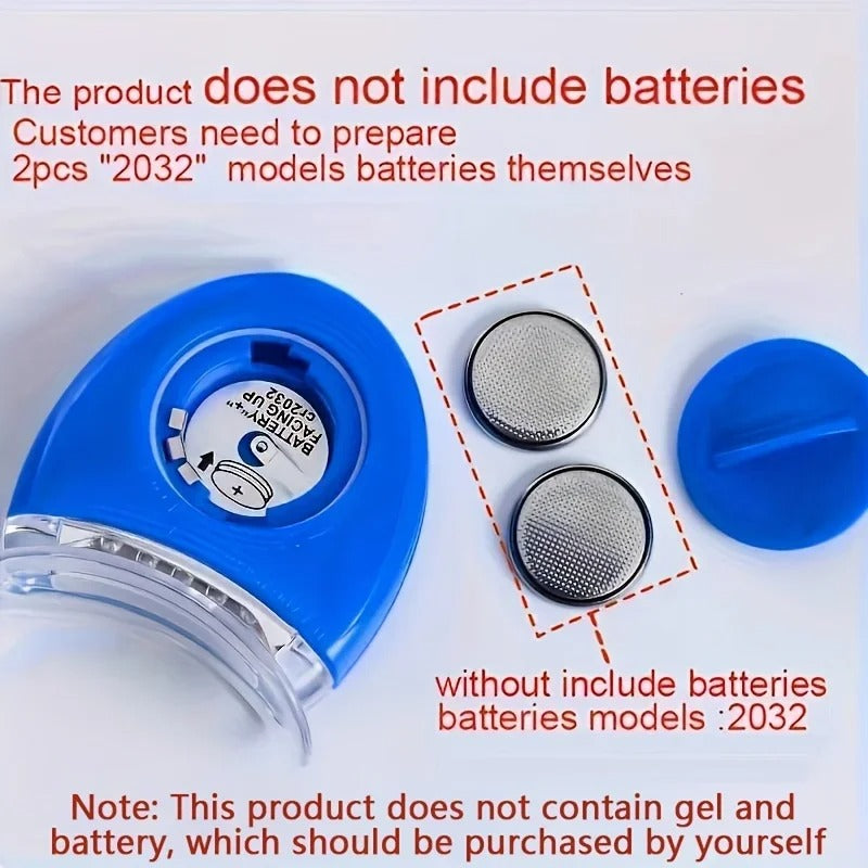 LED Teeth Whitening Light – Blue UV Light Bleaching Lamp for Personal Dental Whitening Treatments