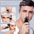 Rechargeable Electric Nose Hair Trimmer – Portable Nose & Ear Hair Remover for Men, Mini Eyebrow Shaving Razor Clipper