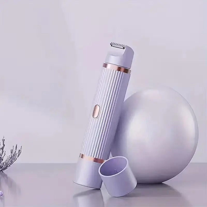 2-in-1 Women’s Electric Shaver – Portable Wet & Dry Hair Remover for Eyebrows, Face, Legs & Armpits