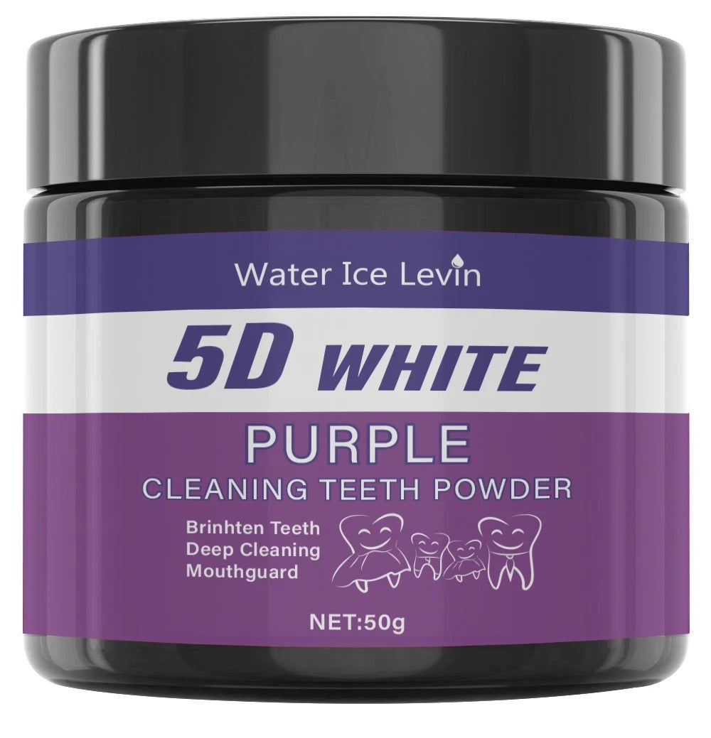 Purple Teeth Cleaning Powder – Sulfate-Free Deep Cleaning & Whitening Tooth Powder for Daily Use and Travel